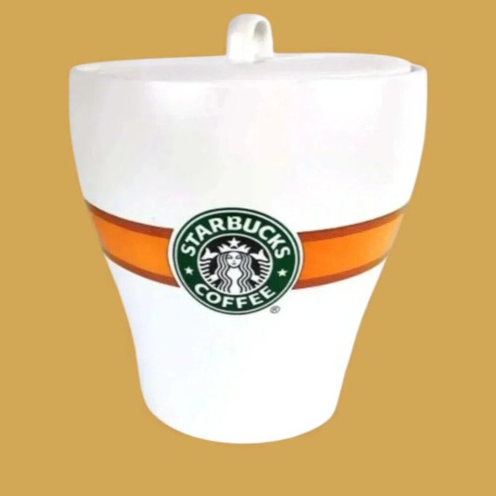 Starbucks Coffee Bean  Jar Mermaid 7 inch‎ Ceramic Canister